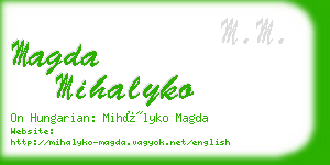 magda mihalyko business card